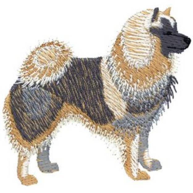 Picture of Keeshound Machine Embroidery Design