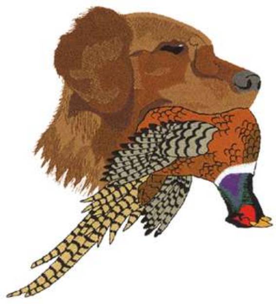 Picture of Lab With Pheasant Machine Embroidery Design