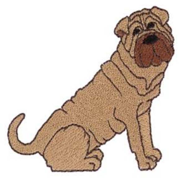 Picture of Sharpei Machine Embroidery Design