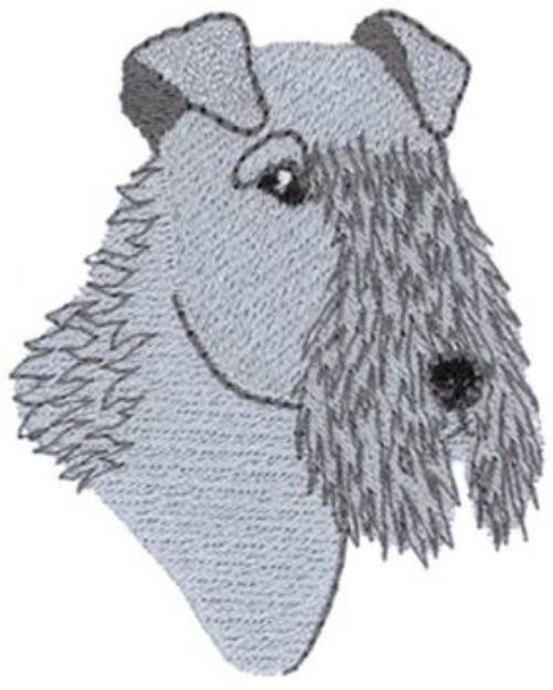 Picture of Kerry Blue Terrier Machine Embroidery Design