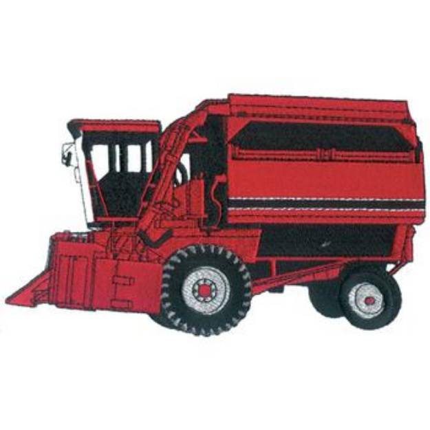 Picture of Cotton Harvester Machine Embroidery Design