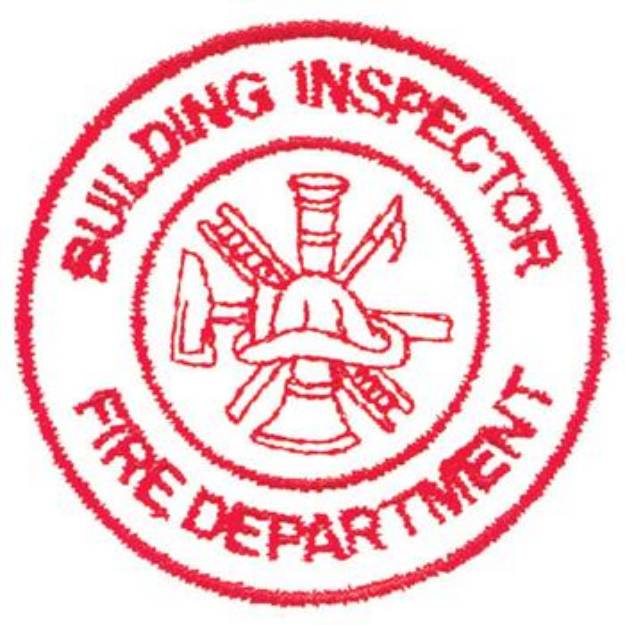 Picture of Building Inspector Outline Machine Embroidery Design