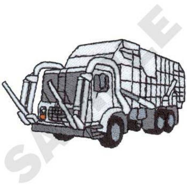 Picture of Garbage Truck Machine Embroidery Design