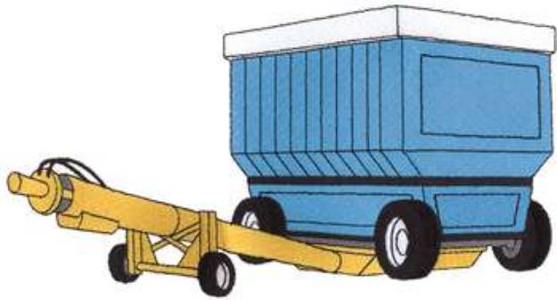 Picture of Hopper Grain Hauler Machine Embroidery Design