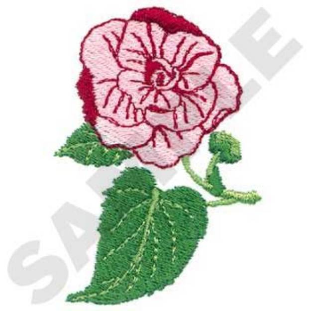 Picture of Begonia Flower Machine Embroidery Design