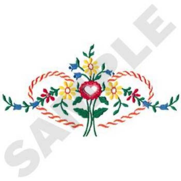 Picture of Flower Piece Machine Embroidery Design