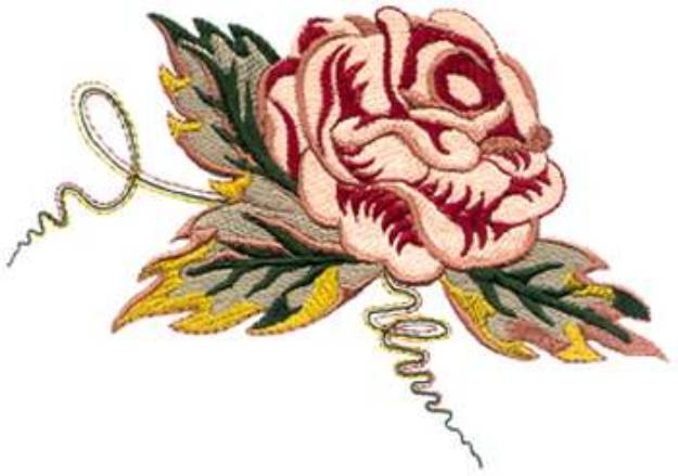 Picture of Abstract Rose Machine Embroidery Design