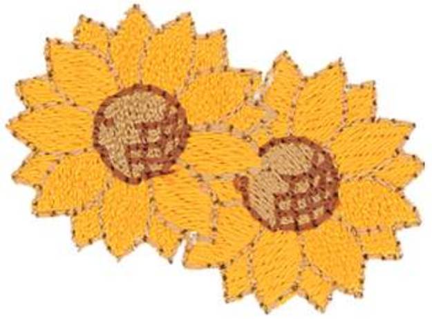 Picture of Sunflowers Machine Embroidery Design