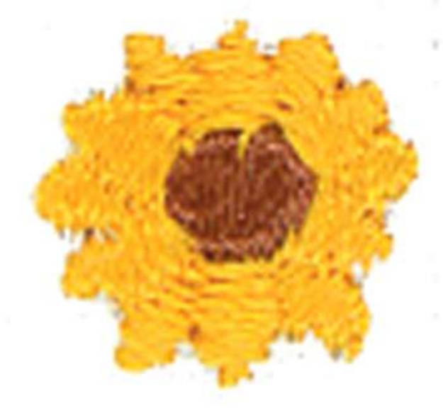 Picture of Small Sunflower Machine Embroidery Design