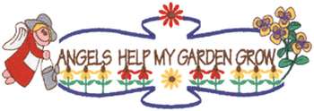 Angels Help My Garden Machine Embroidery Design
