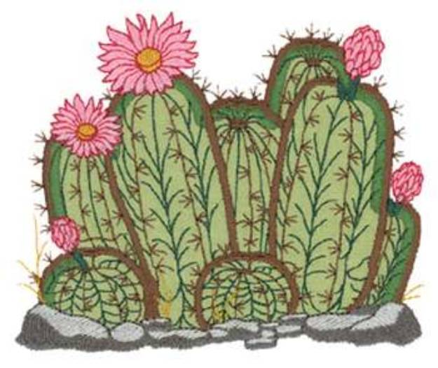 Picture of Cacti Applique Machine Embroidery Design