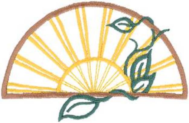 Picture of Sunny Window Vine Machine Embroidery Design