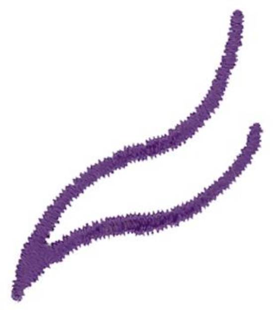 Picture of Purple Scroll Accent Machine Embroidery Design