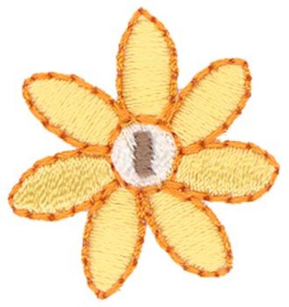 Picture of Daisy Button Machine Embroidery Design