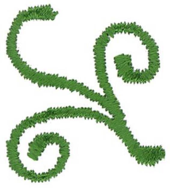 Picture of Green Scroll Accent Machine Embroidery Design