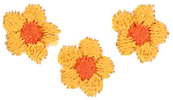 Flower Tops Machine Embroidery Design
