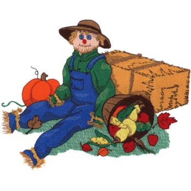 Picture of Harvest Scene Machine Embroidery Design