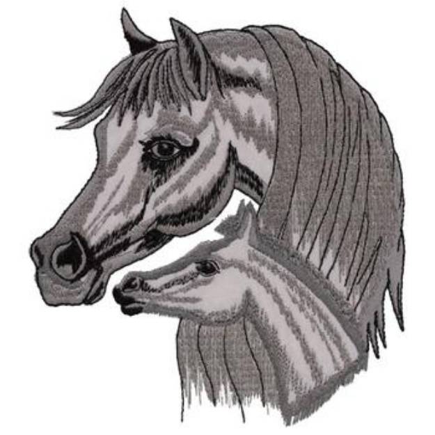 Picture of Arabian Colt Applique Machine Embroidery Design