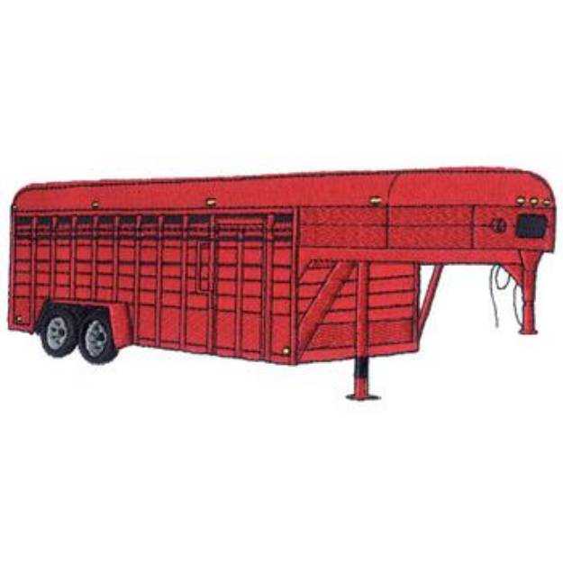 Picture of Horse Trailer Machine Embroidery Design