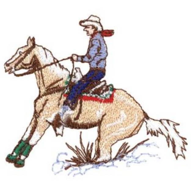 Picture of Reining Horse Machine Embroidery Design