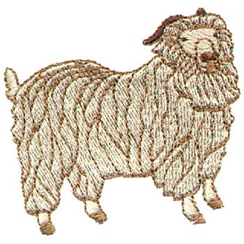 Angora Billy Goat Machine Embroidery Design