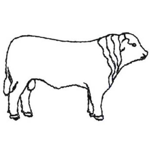 Picture of Hereford Outline Machine Embroidery Design