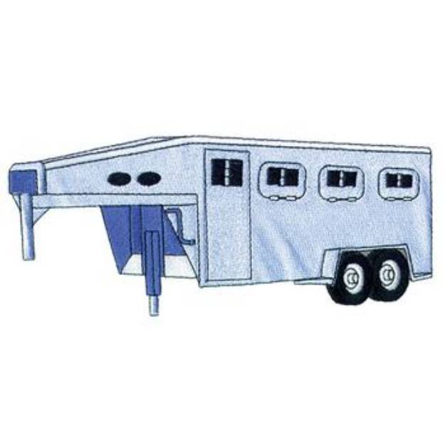 Picture of Horse Trailer Machine Embroidery Design