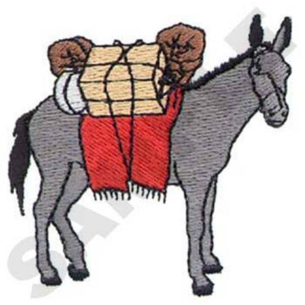 Picture of Pack Mule Machine Embroidery Design