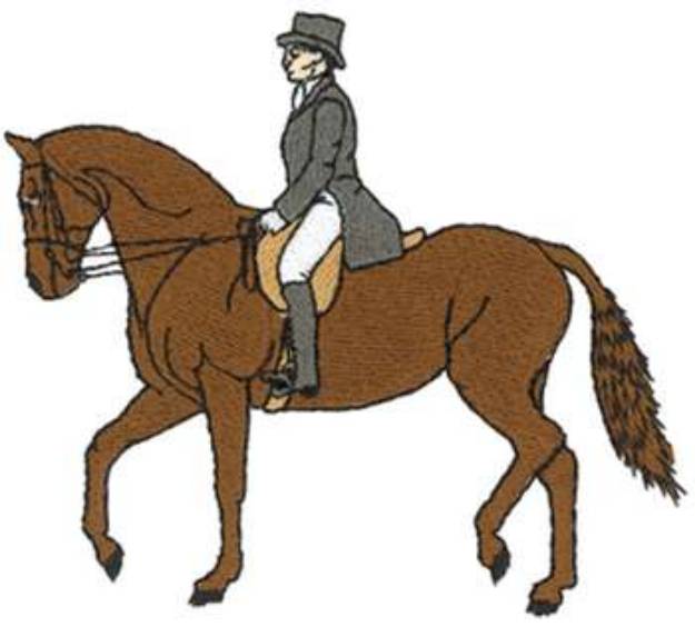 Picture of Dressage Horse Machine Embroidery Design