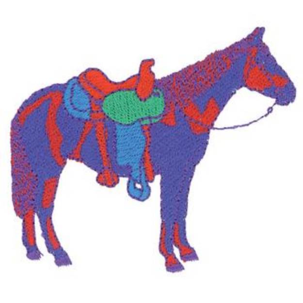 Picture of Abstract Horse Machine Embroidery Design