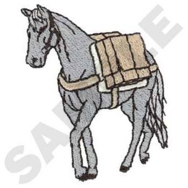 Picture of Pack Horse Machine Embroidery Design