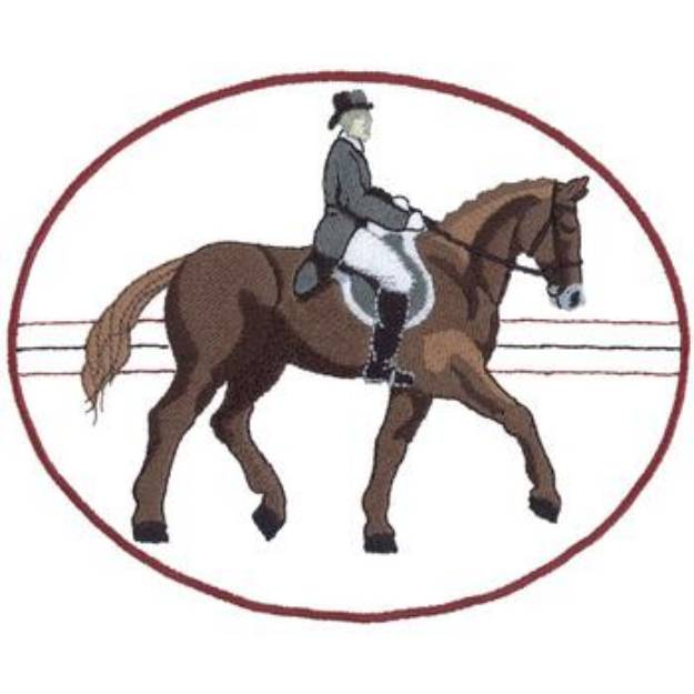 Picture of Dressage Machine Embroidery Design