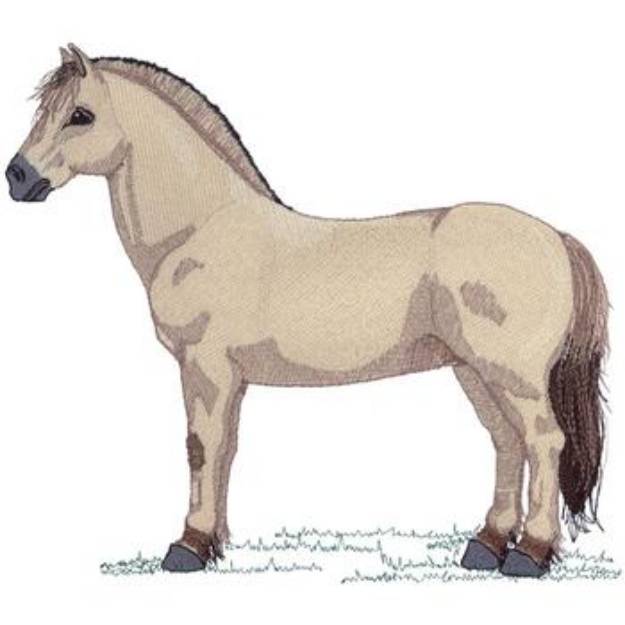 Picture of Fjord Horse Machine Embroidery Design