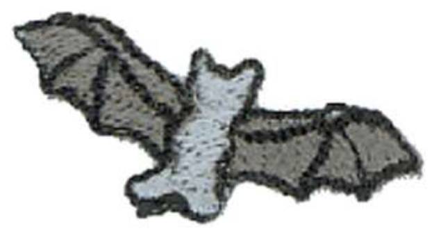 Picture of 1 Inch Bat Machine Embroidery Design