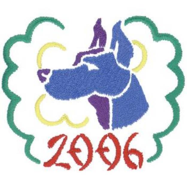 Picture of Year Of The Dog Machine Embroidery Design