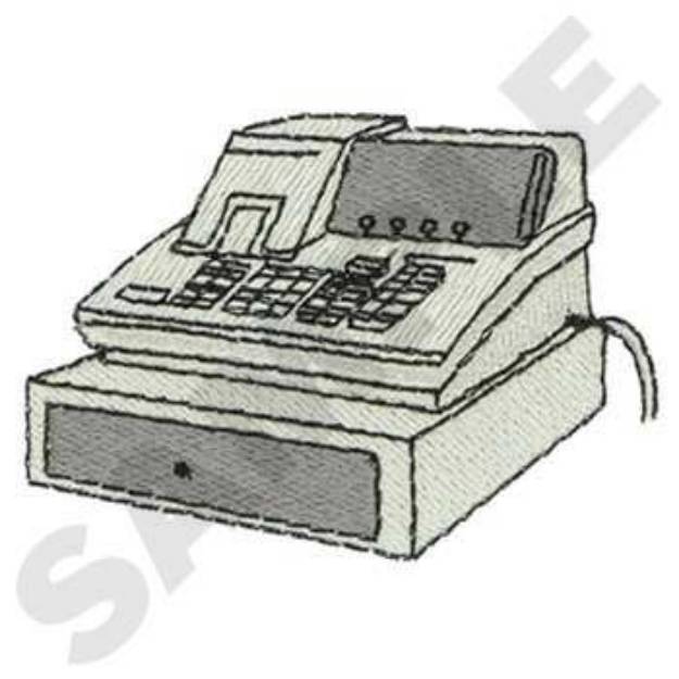 Picture of Cash Register Machine Embroidery Design