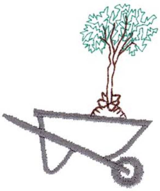 Picture of Tree Planting Machine Embroidery Design