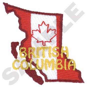 British Columbia Machine Embroidery Design