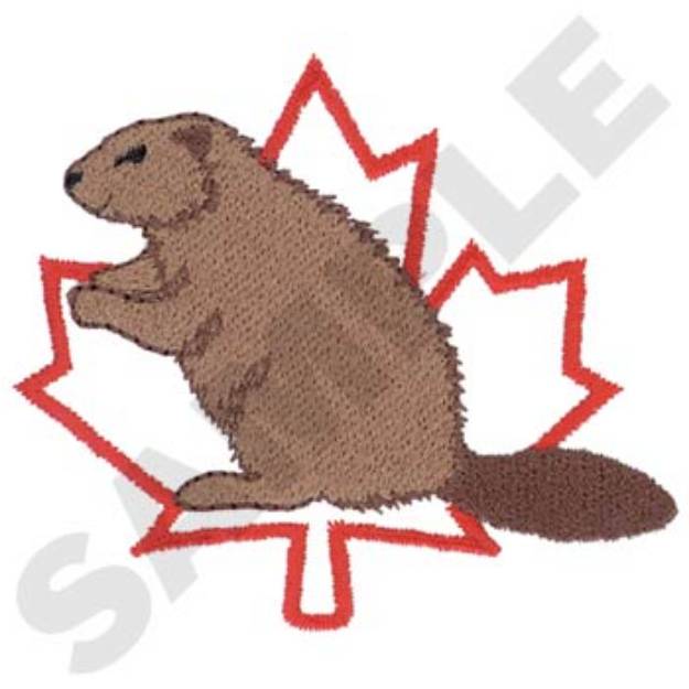 Picture of Beaver Machine Embroidery Design