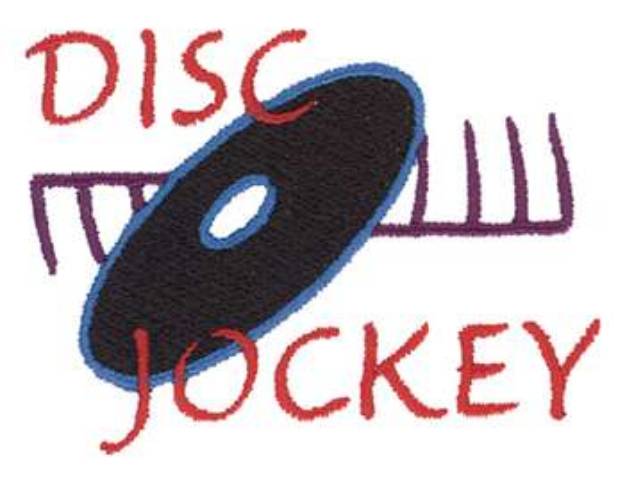 Picture of Disc Jockey Machine Embroidery Design