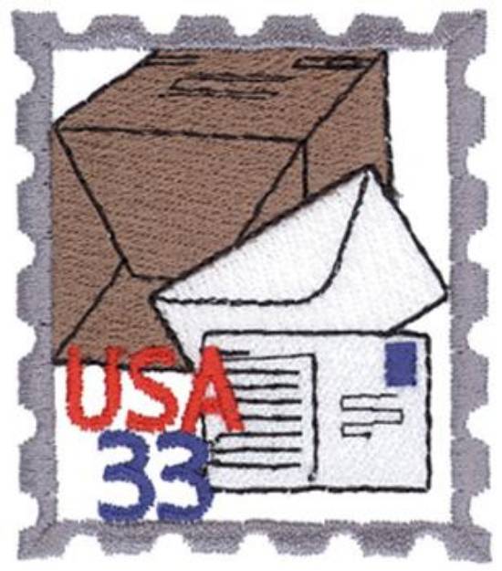 Picture of Postal Logo Machine Embroidery Design