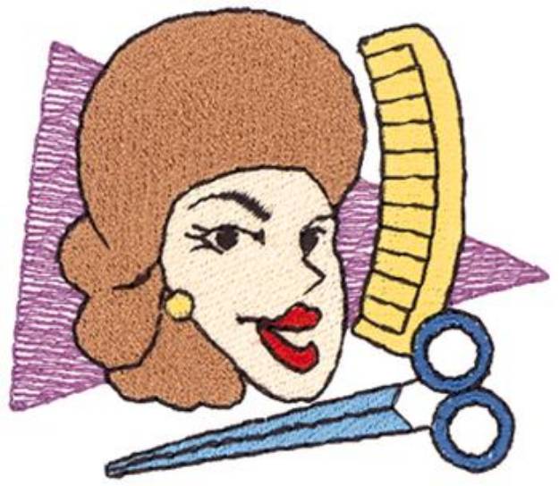 Picture of Hair Stylist Machine Embroidery Design