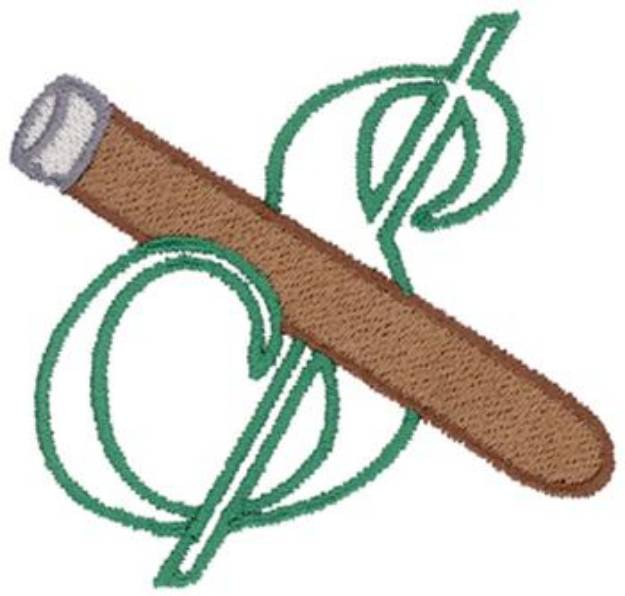 Picture of Cigar Logo Machine Embroidery Design