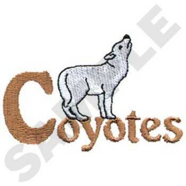 Picture of Coyotes Machine Embroidery Design