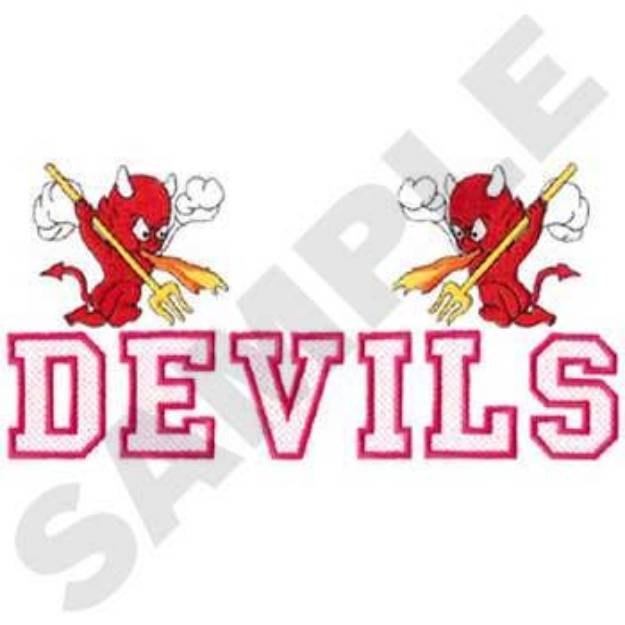 Picture of Devils Machine Embroidery Design