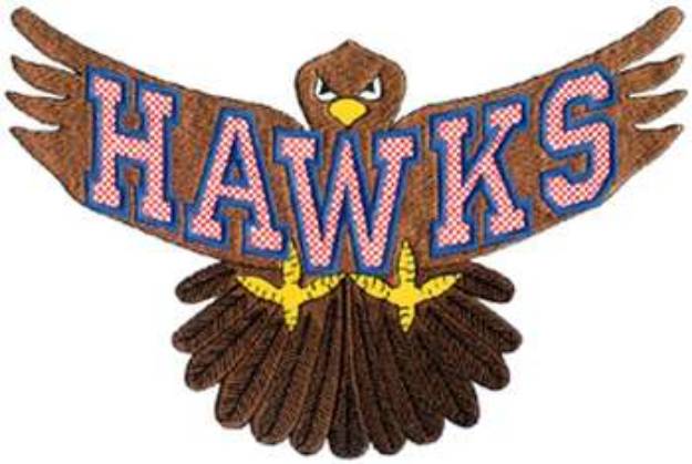 Picture of Hawks Machine Embroidery Design