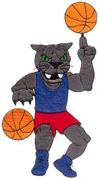 Panthers Basketball Machine Embroidery Design