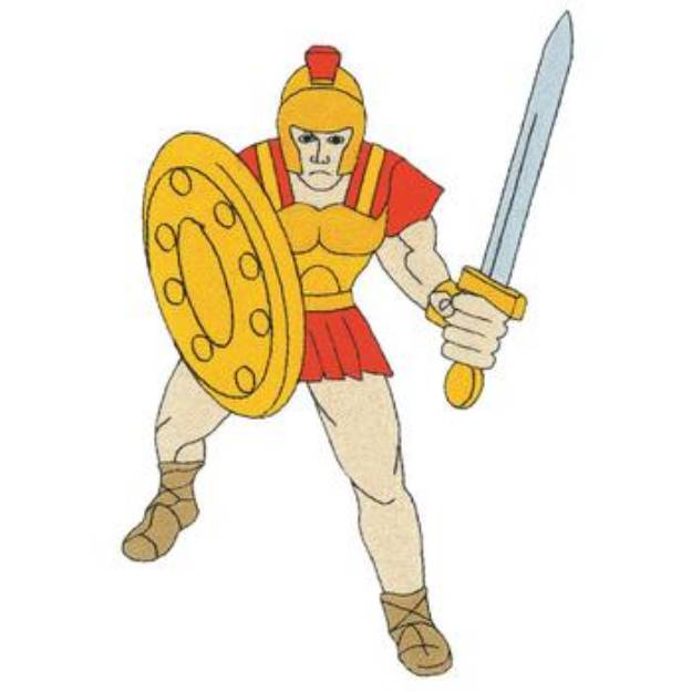 Picture of Trojan Mascot Machine Embroidery Design