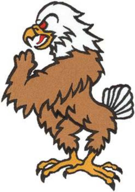 Picture of Eagle Mascot Machine Embroidery Design