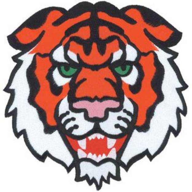 Picture of Tiger Head Machine Embroidery Design